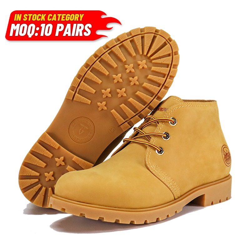 Comfortabele vrijetijdslaarzen van volledig rubberen nubuckleer