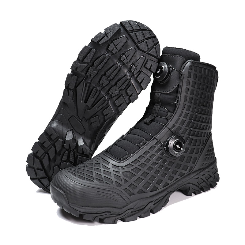 Gevechtslaarzen met dubbel bevestigingssysteem