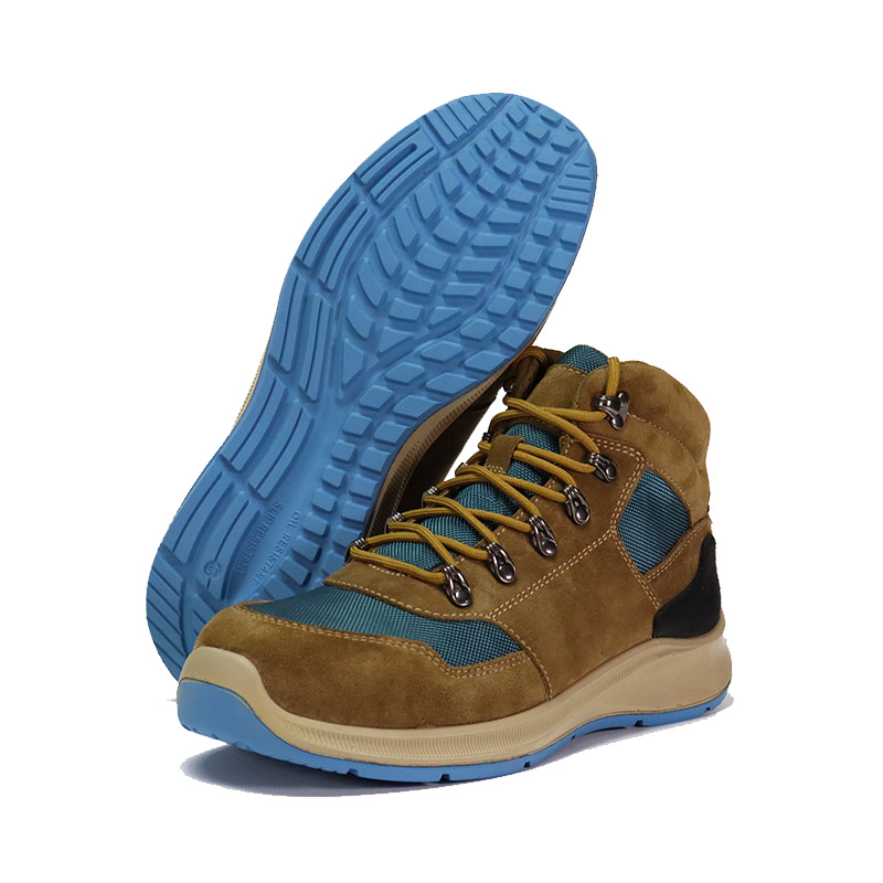 Rubberen buitenzool Suède nylon stoffen werkschoenen